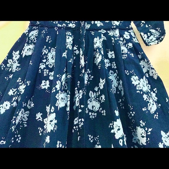 Gap Blue on Blue Cotton Linen Day Dress - Picture 4 of 8